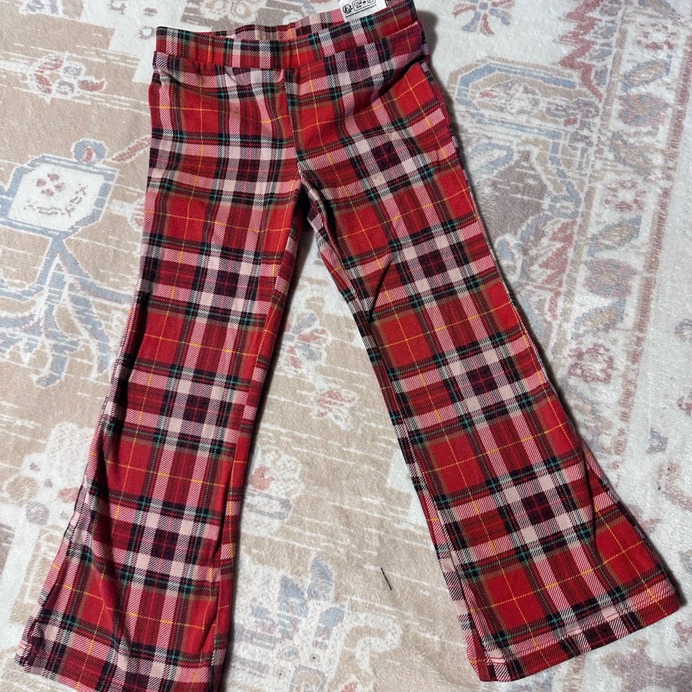 H&M Kids Red Plaid Casual Bottoms